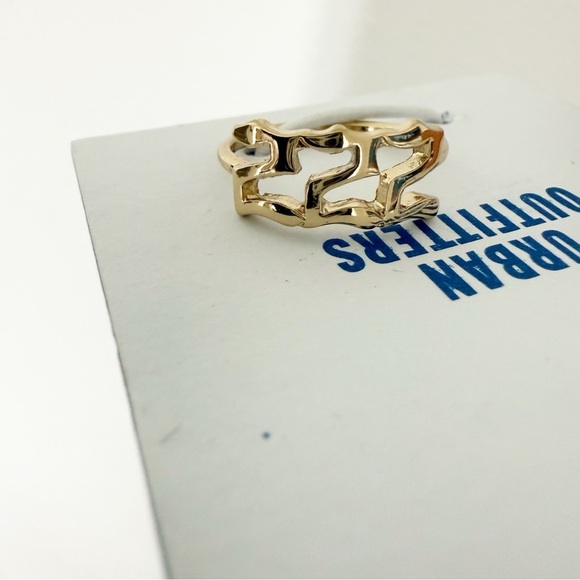 NWT Urban Outfitters Gold 222 Ring, Size 7 - Picture 1 of 3